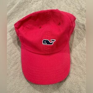 Vineyard Vines Hot Pink Whale Embroidered Baseball Cap